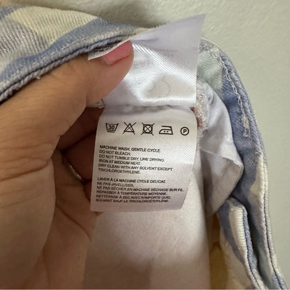 Farm Rio Gingham Denim Shorts - Picture 9 of 10